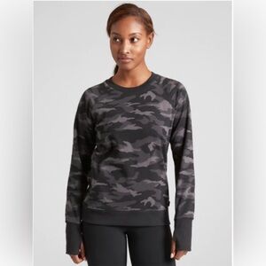 Athleta Triumph Camo Crewneck Sweatshirt